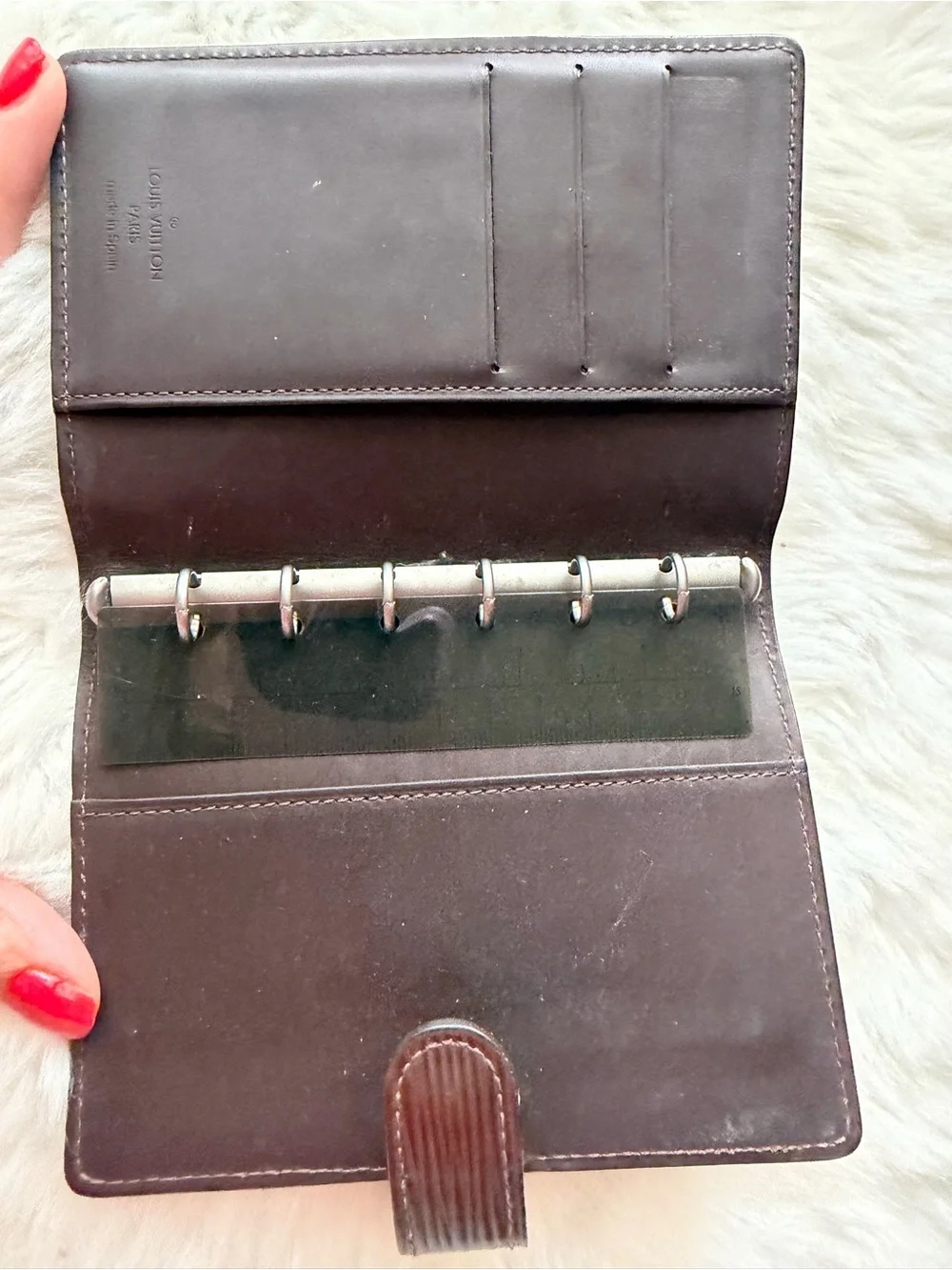 Louis Vuitton Dark Brown Epi Leather PM Planner